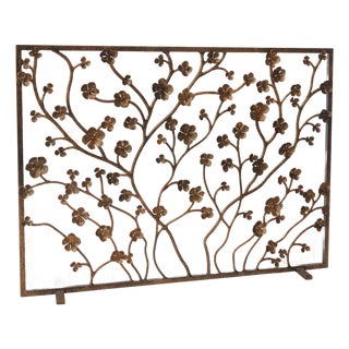 Tobacco Primrose Garden Fireplace Screen For Sale