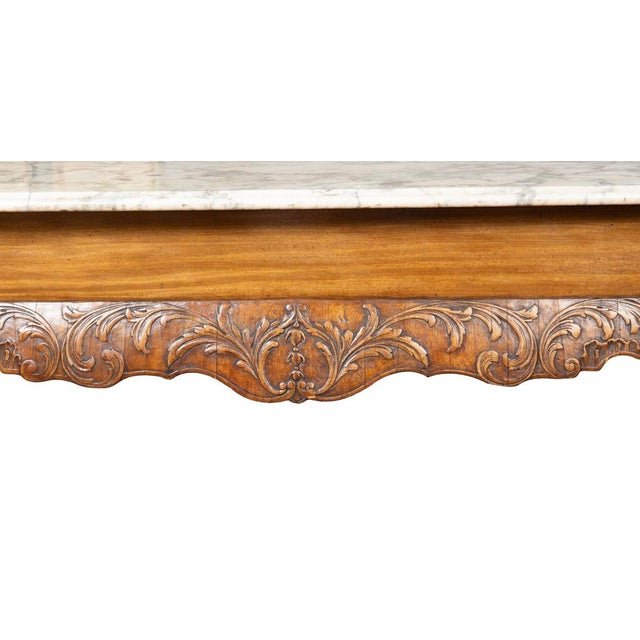 Irish Georgian Mahogany Console Table For Sale In Boston - Image 6 of 12