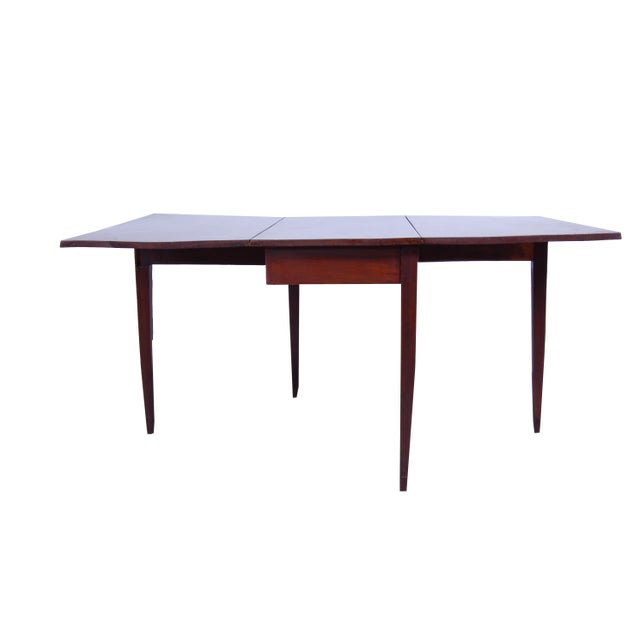 Vintage Console Table with Rectangular Bands For Sale