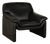 Leather Chair in Black from Lauuser For Sale