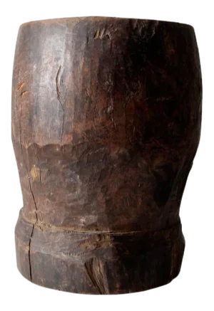 Antique Wooden Mortar