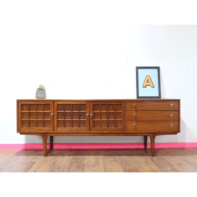 1960s 1960s Mid Century Modern Vintage Teak Sideboard Credenza in the Style of Younger For Sale - Image 5 of 14