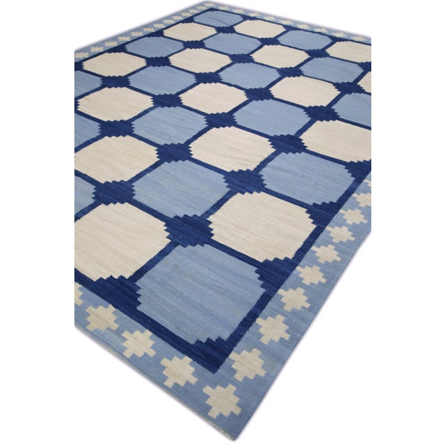 Modern Modern Handmade Kilim Rug 9'x11'11" For Sale - Image 3 of 7