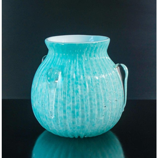 1970s Murano Glass Bullicante Vase, 1970s For Sale - Image 5 of 18