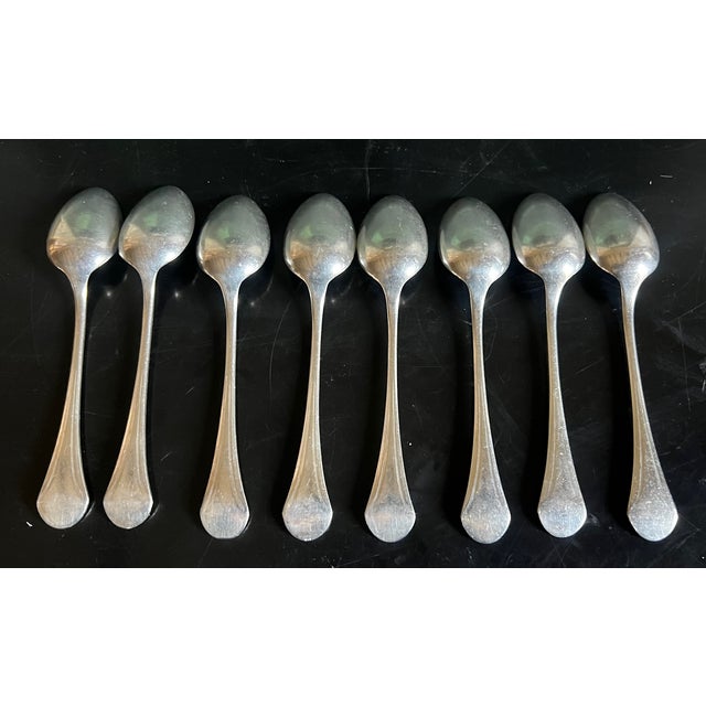 Christofle 19th Century Christofle Coffee Spoons, Set of 8 For Sale - Image 4 of 8