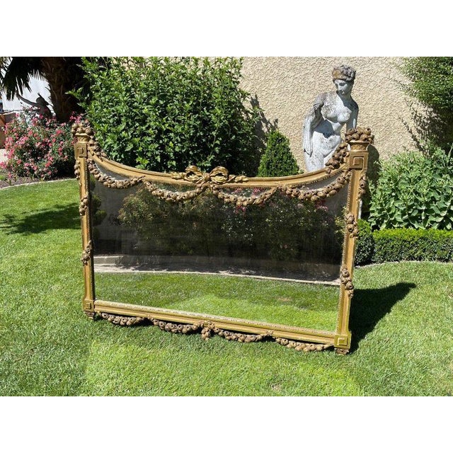Napoleon III Mirror in Gilt Plaster For Sale - Image 10 of 12