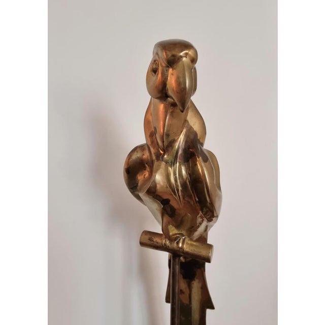 Hollywood Regency Brass Parrot Sculpture, 1970s For Sale - Image 18 of 18