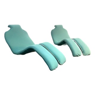 A Pair of Attributed Olivier Mourgue Bouloum Lounges France 1970's For Sale