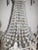 Italian Beaded Crystal Basket Silver Chandelier For Sale - Image 4 of 10