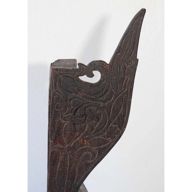 Architectural Carved Wood Temple Fragment from India For Sale - Image 12 of 13