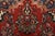Hamedan Rug 6’10” X 10’2” Red Wool Vintage Traditional Hand-Knotted Carpet For Sale - Image 9 of 15