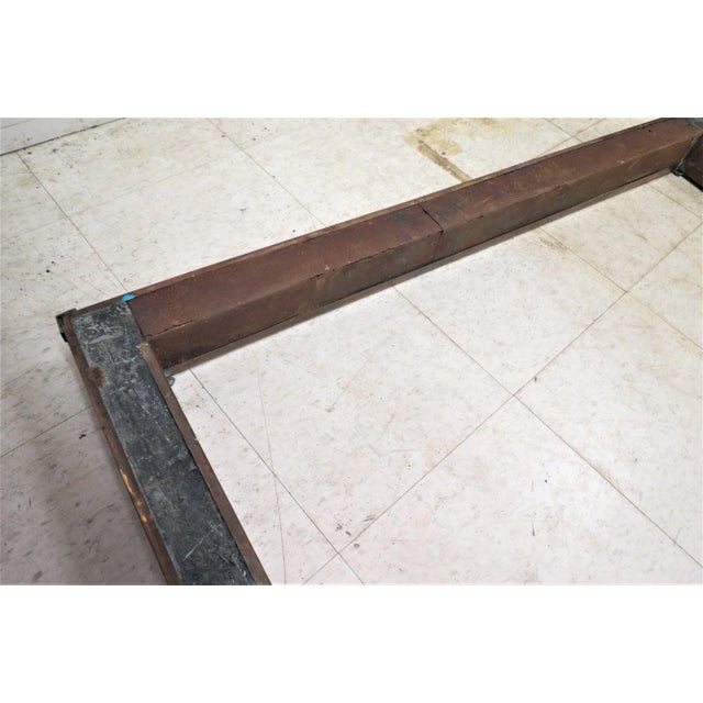 Vintage English Metal Fireplace Fender For Sale - Image 6 of 8