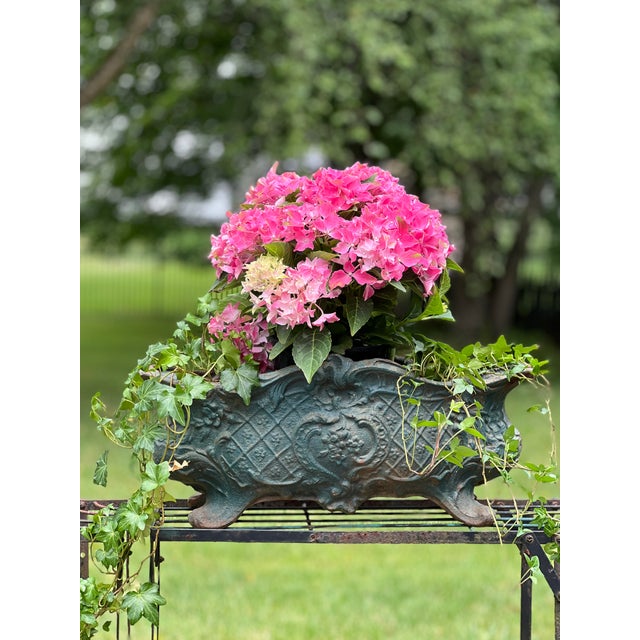 19th Century French Victorian Era Cast Iron Footed Jardiniere For Sale - Image 15 of 15