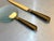 1960s Gump's Tiger's Eye & Brass Magnifying Glass / Letter Opener Set For Sale - Image 5 of 8
