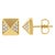 Discover the epitome of elegance with these radiant diamond pyramid stud earrings, meticulously crafted from lustrous 14K...