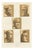 Ferdinand Séré, Carved Stall Heads at Vitteaux, Côte Dor, 1851, Chromolithograph For Sale