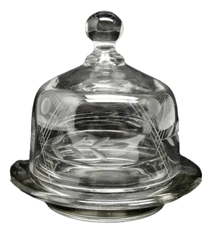 Art Deco Butter Bowl by Hortensja Glassworks, Poland, 1930s