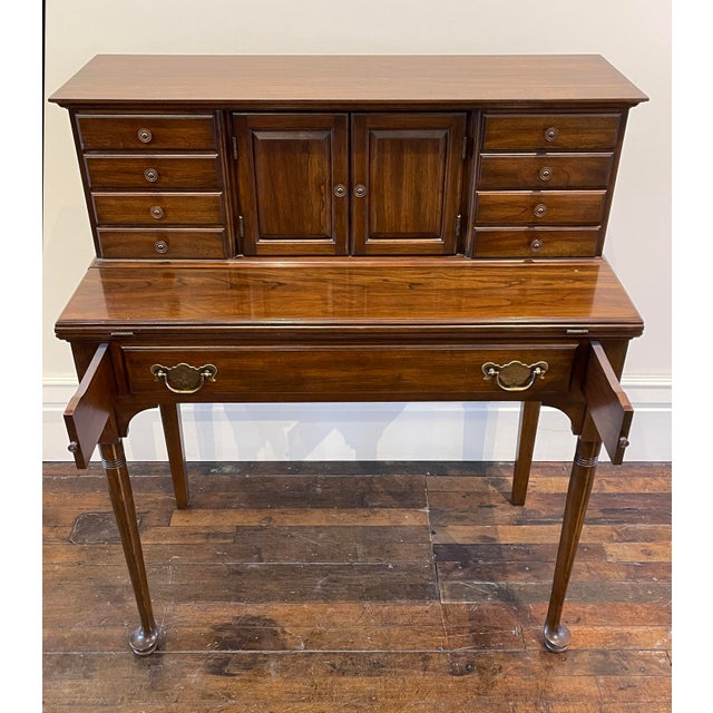 1970s Pennsylvania House Ladies Writing Desk and Chair For Sale - Image 5 of 16