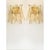 Early 21st Century Amber Rondini Murano Glass Gold Wall Sconces by Simoeng, Set of 2 For Sale - Image 5 of 10