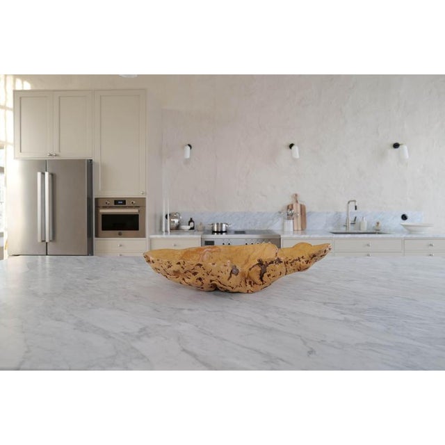 1980s Large Swedish Folk Art Burl Curly Birch Bowl, 1980s For Sale - Image 5 of 16