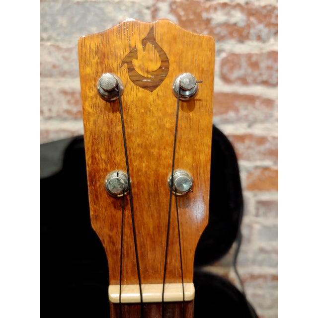Wood GString Vintage Hawaiian Ukulele W/Case For Sale - Image 7 of 10