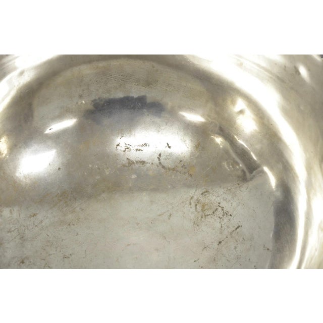 Vintage Grapevine Cluster Silver Plated Footed Punch Bowl Champagne Ice Bucket For Sale - Image 13 of 18