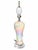 Iridescent Pearlescent Spiral Ribbon Table Lamp With Clear Tiered Base For Sale - Image 14 of 17