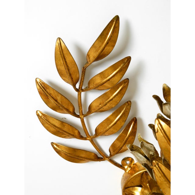 Large Gold-Plated Floral Wisteria Ceiling Lamp by Hans Kögl, 1970s For Sale - Image 17 of 18