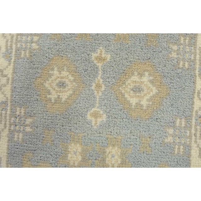 2020s Oushak Rug 2′ X 3’1” Blue Wool Traditional Hand-Knotted Oriental Carpet For Sale - Image 5 of 8