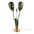 1970s Mid-Century Modern Green Lily Shaped Lamp For Sale - Image 6 of 7