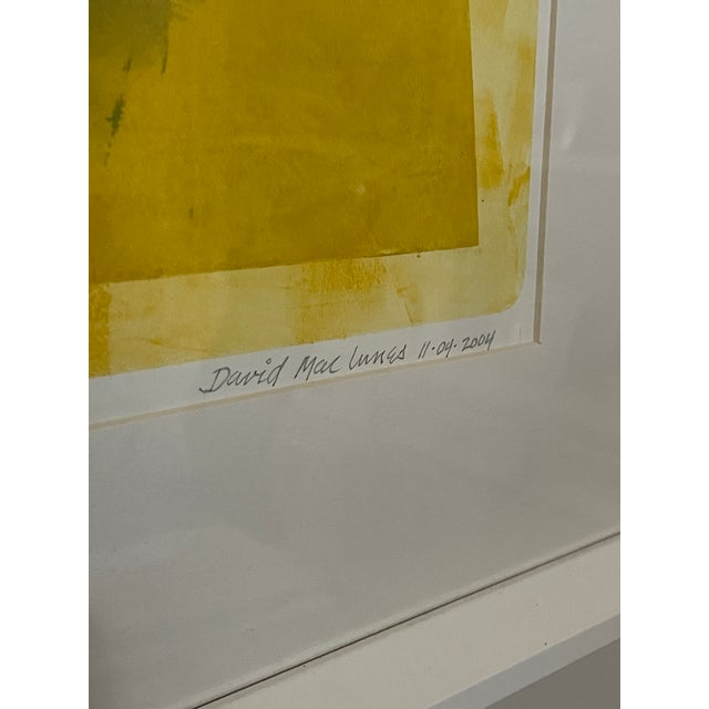 Contemporary “Clockwise” by David Mac Innes – Signed Monoprint, 2004 – 25 X 32 – Custom Framed For Sale - Image 12 of 12