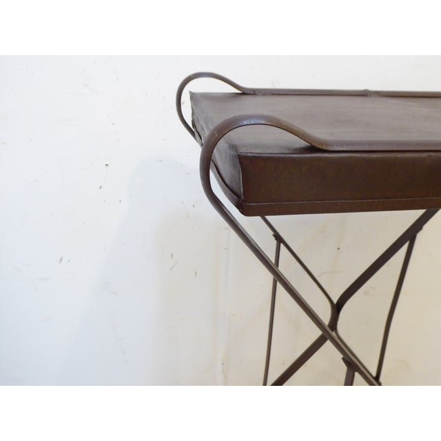 American Vintage Iron Stand For Sale - Image 3 of 3
