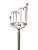 Gray Floor Coat Hanger in Nickel-Plating and Brass by BBPR for Artemide, 1970s For Sale - Image 8 of 13