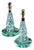Pair of Small Table Lamps with Glass Base by Seguso Vetri d’Arte, Italy 1940s For Sale