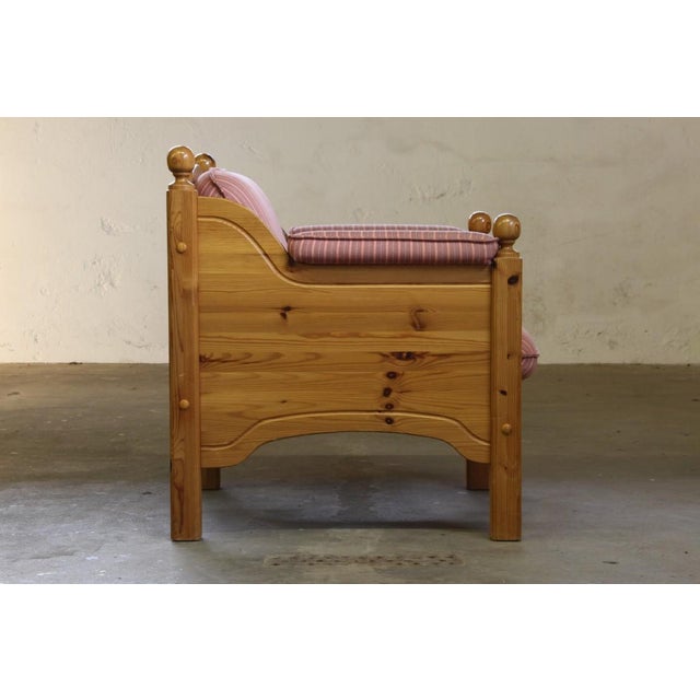 1970s Mid-Century Danish Pine Lounge Chair, 1970s For Sale - Image 5 of 18