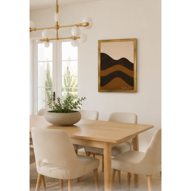 Textile Horizon Study Modern Painting Framed, by Bryan Boomershine For Sale - Image 7 of 11