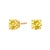 Embrace timeless elegance with these exquisite 14K yellow gold solitaire stud earrings, each featuring a 0.50 carat lab-...
