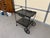 Mid-Century Modern Vintage Mid Century Modern Salterini Style Outdoor Iron Bar Cart on Wheels For Sale - Image 3 of 12