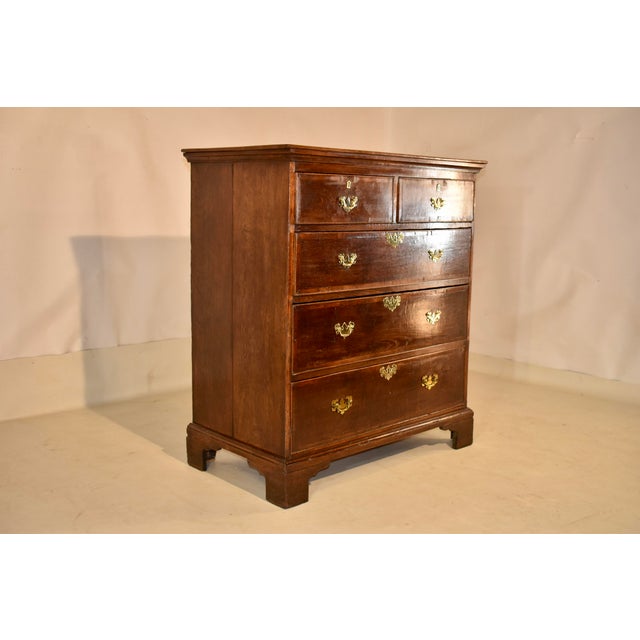 Period Georgian 18th Century English Oak Chest For Sale In Greensboro - Image 6 of 12