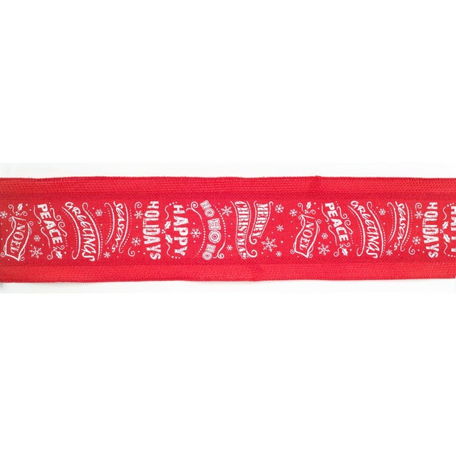 Add a festive flair to your holiday season with this vibrant Red and White Christmas Sentiment Wired Ribbon Set. Featuring...