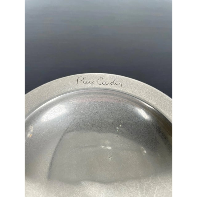 Silver Tobacco Lighter & Ashtray Table Set by Pierre Cardin, Paris, 1970s, Set of 2 For Sale - Image 8 of 12