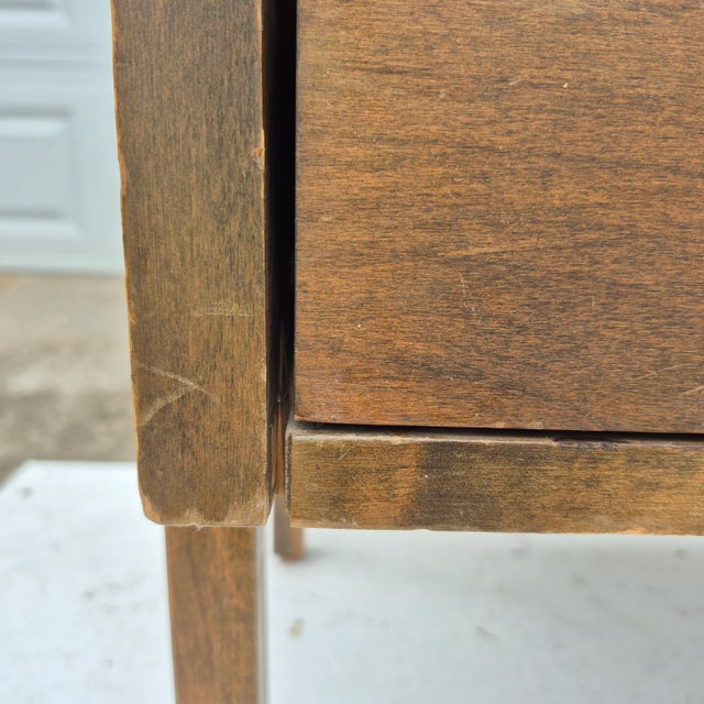 1960s Noral Olson for Kopenhavn Walnut 2-Bay Modular Shelving Unit W/ Desk Bar For Sale - Image 14 of 15