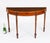 Vintage English Burr Walnut Parquetry Console Table, 1950s For Sale - Image 11 of 12