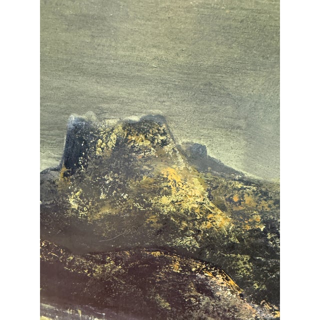 Wood Circa 1964 Nan S. Fowler Original Oil Painting on Masonite For Sale - Image 7 of 12