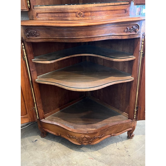 Late 19th Century Antique French Country Corner Cabinet For Sale - Image 5 of 8