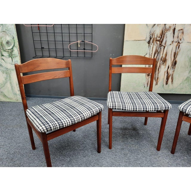 1960s Danish Dining Chairs in Teak from Boltinge Møbelfabrik, 1960s, Set of 4 For Sale - Image 5 of 17