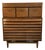 Mid 20th Century American of Martinsville 'Dania' Walnut High-Boy Dresser by Merton Gershun For Sale