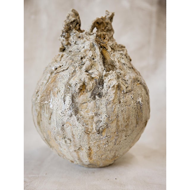 Beige Fragment Moon Vase -Fubuki I Handmade One of a Kind For Sale - Image 8 of 10