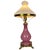 Table Lamp in Pink Opaline Glass, 1930s For Sale