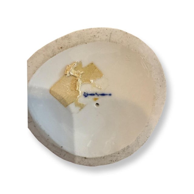 Vintage Decorative Porcelain White Parrot For Sale - Image 4 of 4